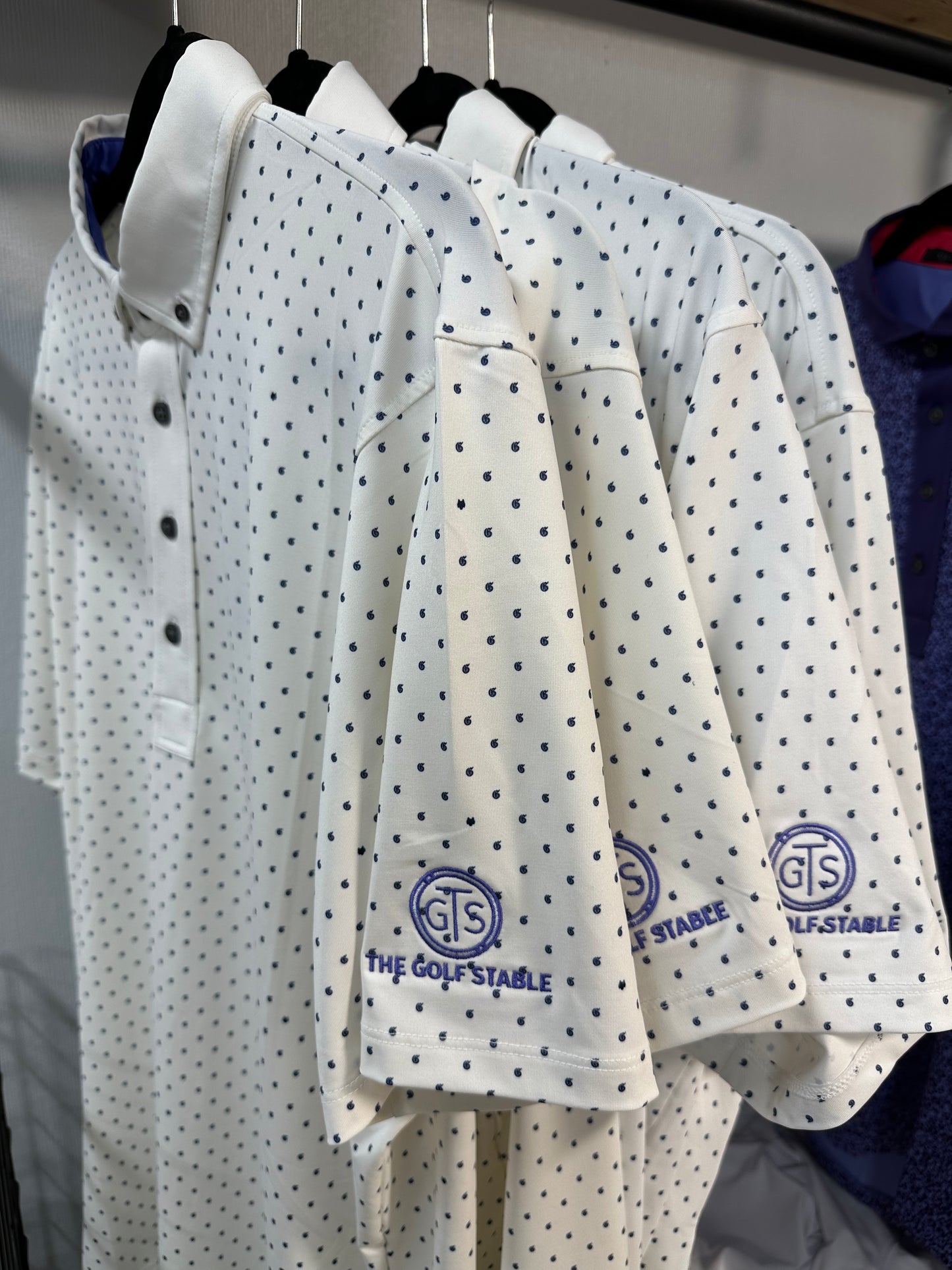 Icon "G" Polo w/ The Golf Stable Logo